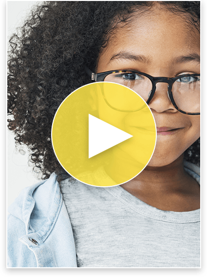 Image of a black girl with a play button overlayed