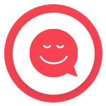 Icon of a smiling face