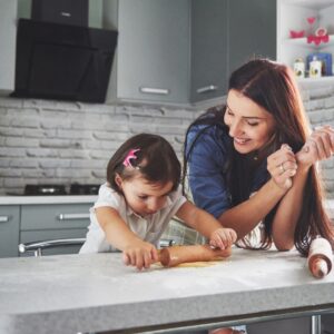 image of a kid cooking
