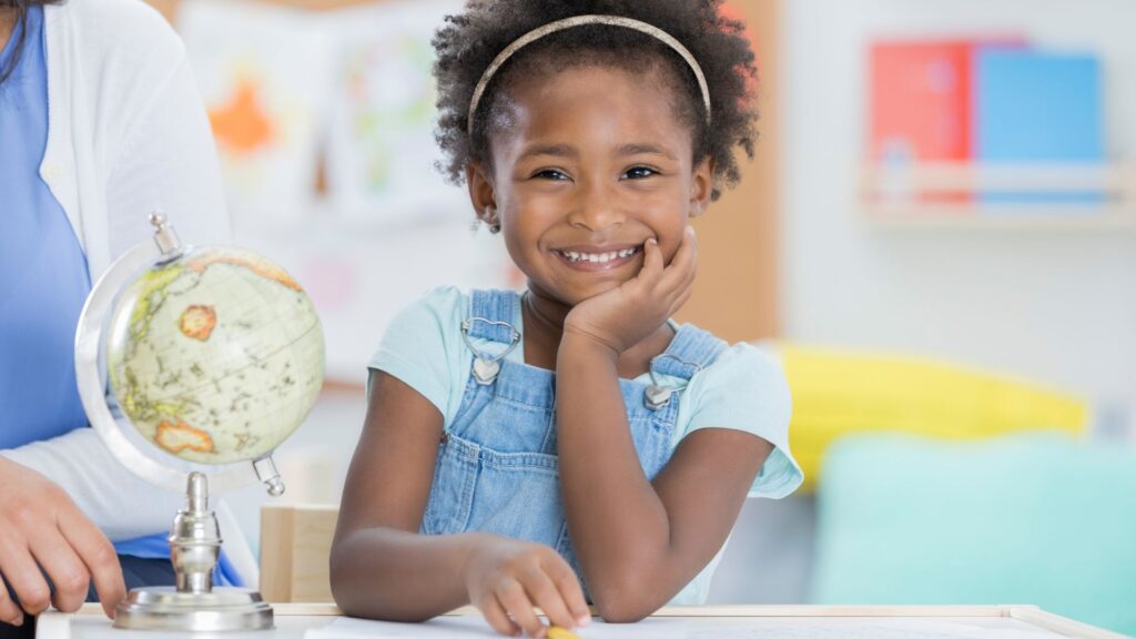 smiling, confident preschooler