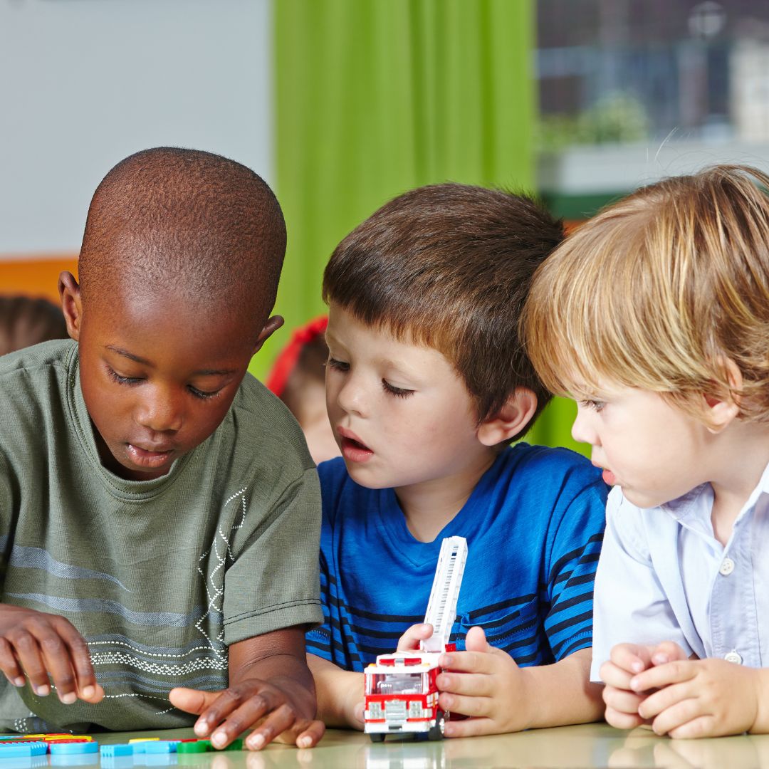 boys playing together