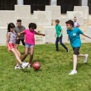 kids playing soccer